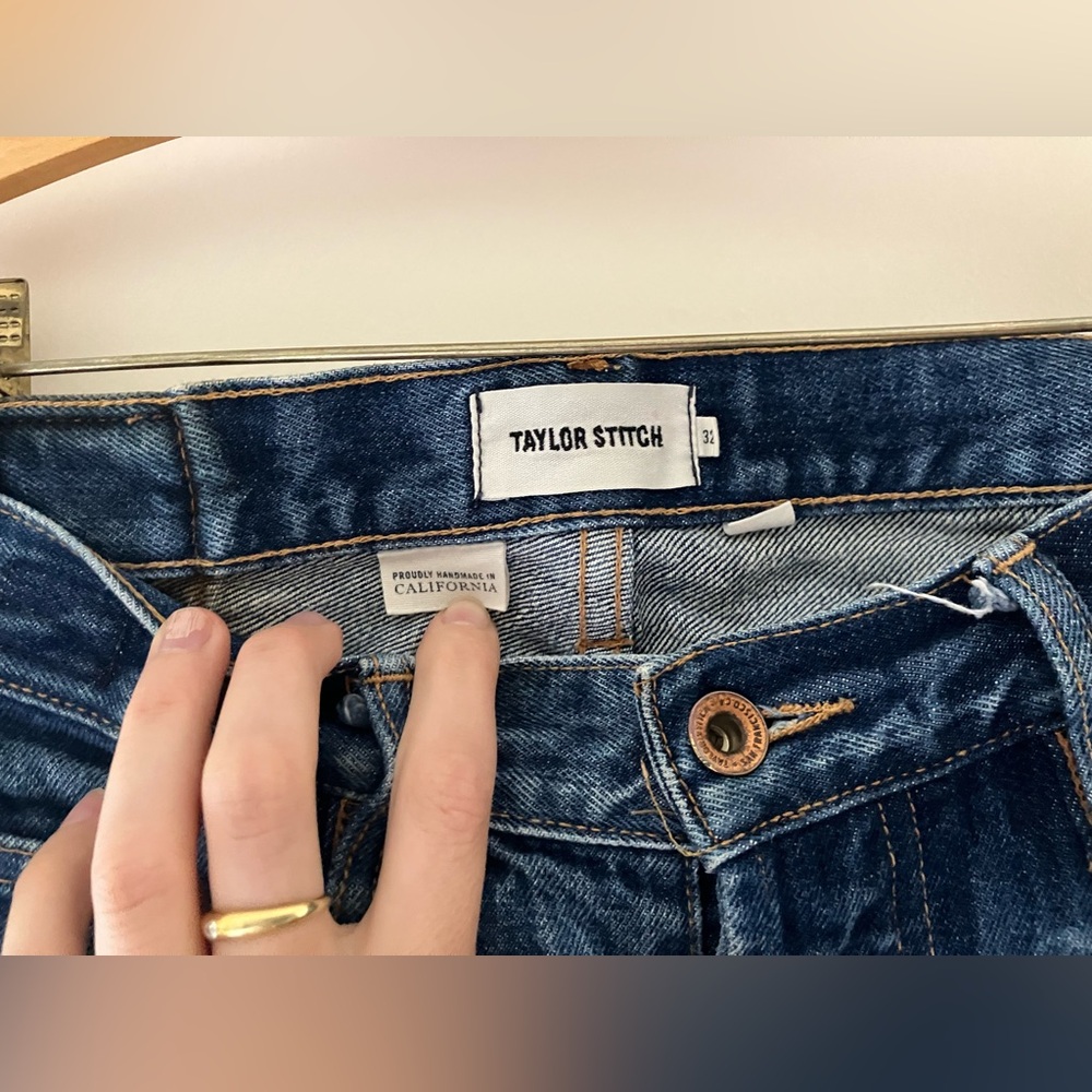 Taylor Stitch Men's Blue Jeans
